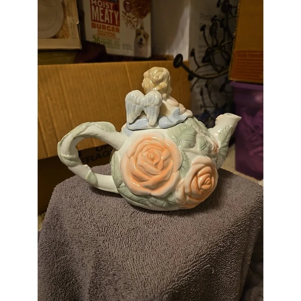 Vintage Avon Angel‎ Cherub Teapot